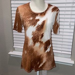 L&B Lucky & Blessed Short Sleeve Top in Small